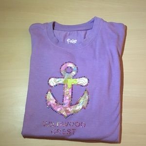 Girl’s wildwood crest anchor T-shirt